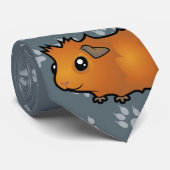 Cartoon Guinee Pig (wassend) Stropdas (Opgerold)