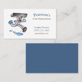 Cartoon Gutter Cleaning Service Guy Visitekaartje (Voorkant / Achterkant)