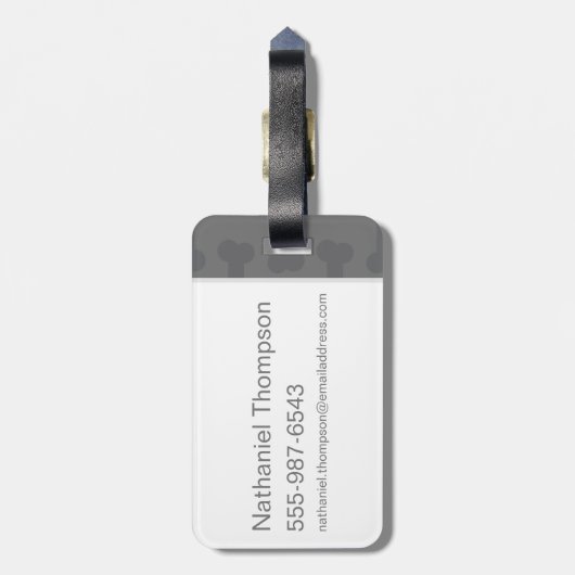 Cartoon Hagrid en Fang Character Art Bagagelabel (Achterkant verticaal)