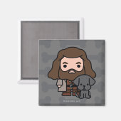 Cartoon Hagrid en Fang Character Art Magneet (Voorkant / Achterkant)
