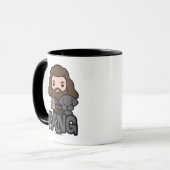 Cartoon Hagrid en Fang Character Art Mok (Voorkant links)