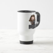 Cartoon Hagrid en Fang Character Art Reisbeker (Voorkant rechts)