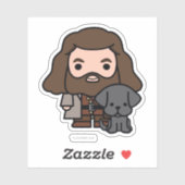 Cartoon Hagrid en Fang Character Art Sticker (Vel)
