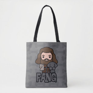 Cartoon Hagrid en Fang Character Art Tote Bag