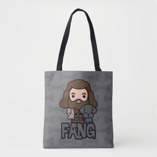 Cartoon Hagrid en Fang Character Art Tote Bag (Voorkant)