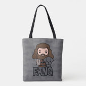 Cartoon Hagrid en Fang Character Art Tote Bag (Achterkant)