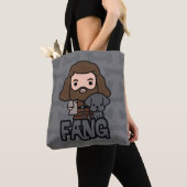 Cartoon Hagrid en Fang Character Art Tote Bag (Dichtbij)