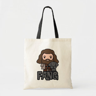 Cartoon Hagrid en Fang Karakter Art Tote Bag