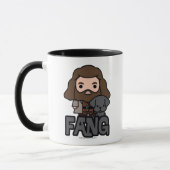 Cartoon Hagrid en Fang Karakter Kunst Mok (Links)