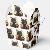 Cartoon Halloween Black Cat Bedankdoosjes (Geopend)