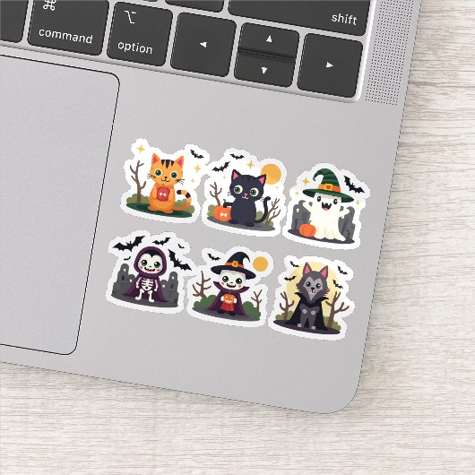 Cartoon Halloween Sticker Set (Detail)