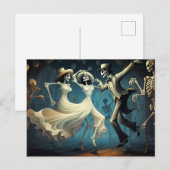 Cartoon Halloween Swing Dance Briefkaart (Voorkant / Achterkant)