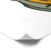  Cartoon, hamburgerMan Poster (Hoek)