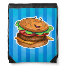 Cartoon hamburgertas