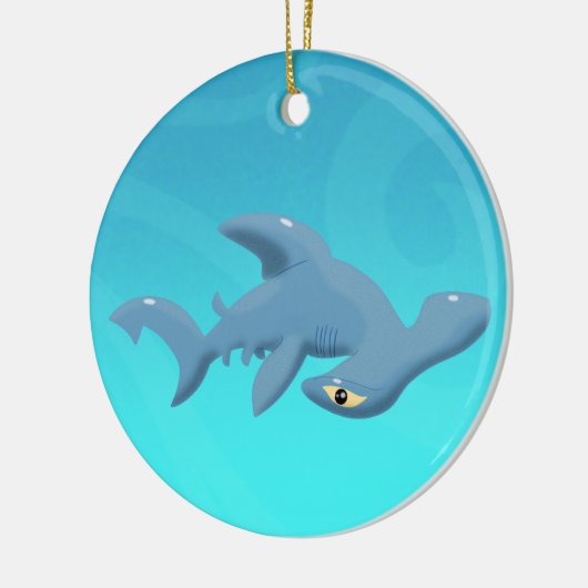 Cartoon Hammerhead Shark Ceramic Ornament (Links)