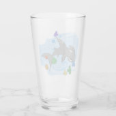 Cartoon Hammerhead Shark Glas (Achterkant)