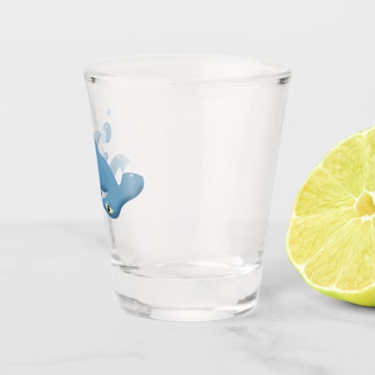 Cartoon Hammerhead Shot Glas (Rechts)