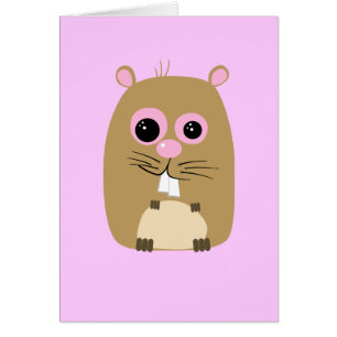Cartoon Hamster Kaart