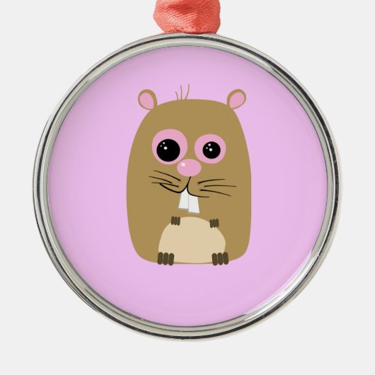 Cartoon Hamster Ornament (Voorkant)