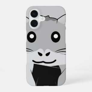 Cartoon Hamster Scarfed Joy iPhone 16 Hoesje