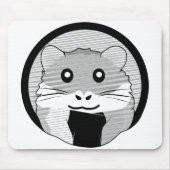 Cartoon Hamster Scarfed Joy Muismat (Voorkant)