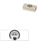 Cartoon Hamster Scarfed Joy Rubberstempel (Gestempeld)