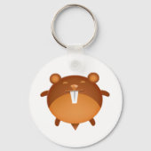 Cartoon Hamster Sleutelhanger (Voorkant)
