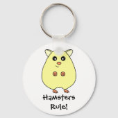 Cartoon Hamster - Sleutelhanger Hamsters Rule (Voorkant)