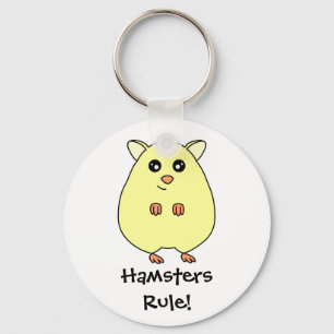 Cartoon Hamster - Sleutelhanger Hamsters Rule