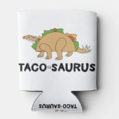 Cartoon Hand Drawn Taco Dinosaur Tacosaurus Rex Blikjeskoeler (Achterkant)