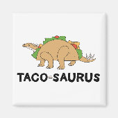 Cartoon Hand Drawn Taco Dinosaur Tacosaurus Rex Magneet (Voorkant)
