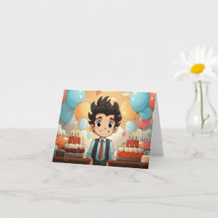 cartoon Happy Birthday Card Kaart