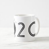 Cartoon Happy Chinees Rat Nieuwjaar 2020 Witte mok (Voorkant rechts)