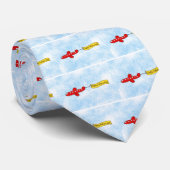 Cartoon "Happy Fathers Day" in de vliegtuigskapier Stropdas (Opgerold)