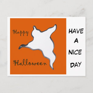 Cartoon Happy Halloween Cust. Briefkaart