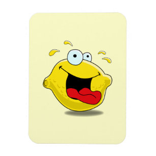 Cartoon Happy Lemon Magneet