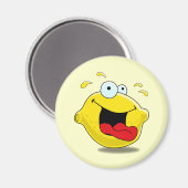 Cartoon Happy Lemon Magnet (Voorkant / Achterkant)