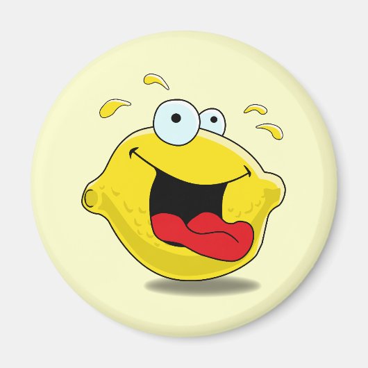 Cartoon Happy Lemon Magnet (Voorkant)