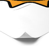 Cartoon Happy Sun Poster (Hoek)