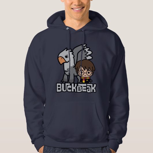 Cartoon Harry Potter and Buckbeak Hoodie (Voorkant)