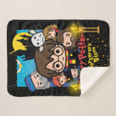 Cartoon Harry Potter and the Sorcerer's Stone Sherpa Deken (Voorkant (horizontaal))