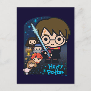 Cartoon Harry Potter Briefkaart