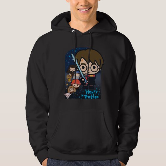 Cartoon Harry Potter Chamber of Secrets Graphic Hoodie (Voorkant)