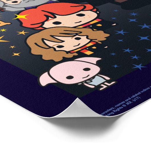 Cartoon Harry Potter Chamber of Secrets Graphic Poster (Hoek)