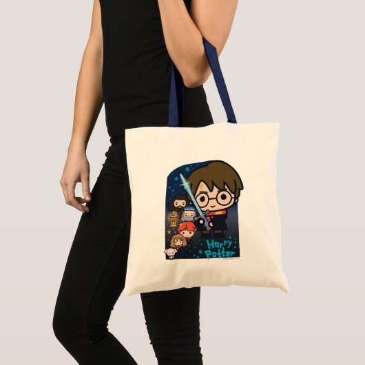 Cartoon Harry Potter Chamber of Secrets Graphic Tote Bag (Voorkant (product))