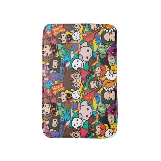 Cartoon Harry Potter Character Toss Pattern Badmat (Voorkant Verticaal)