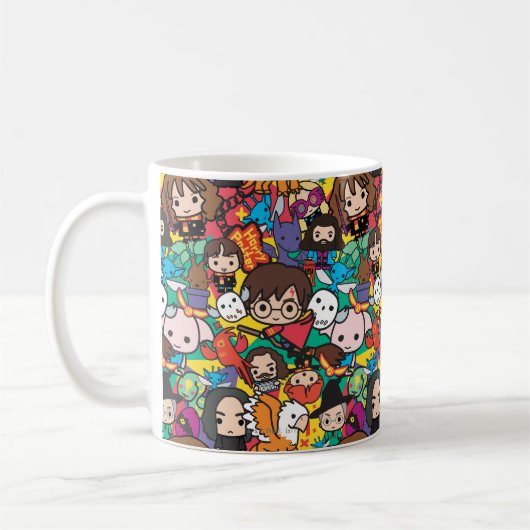 Cartoon Harry Potter Character Toss Pattern Koffiemok (Links)