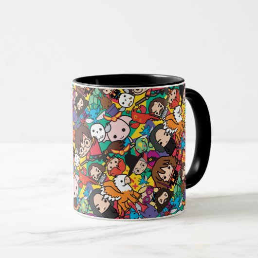 Cartoon Harry Potter Character Toss Pattern Mok (Voorkant rechts)