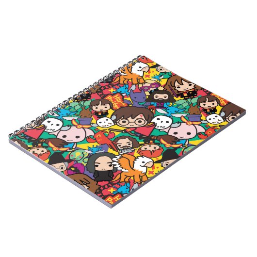 Cartoon Harry Potter Character Toss Pattern Notitieboek (Linkerzijde)