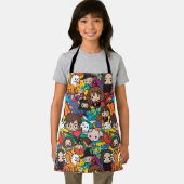 Cartoon Harry Potter Character Toss Pattern Schort (Insitu)